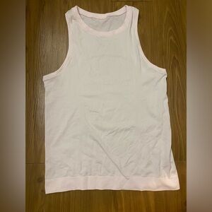 light pink lululemon swiftly tank top